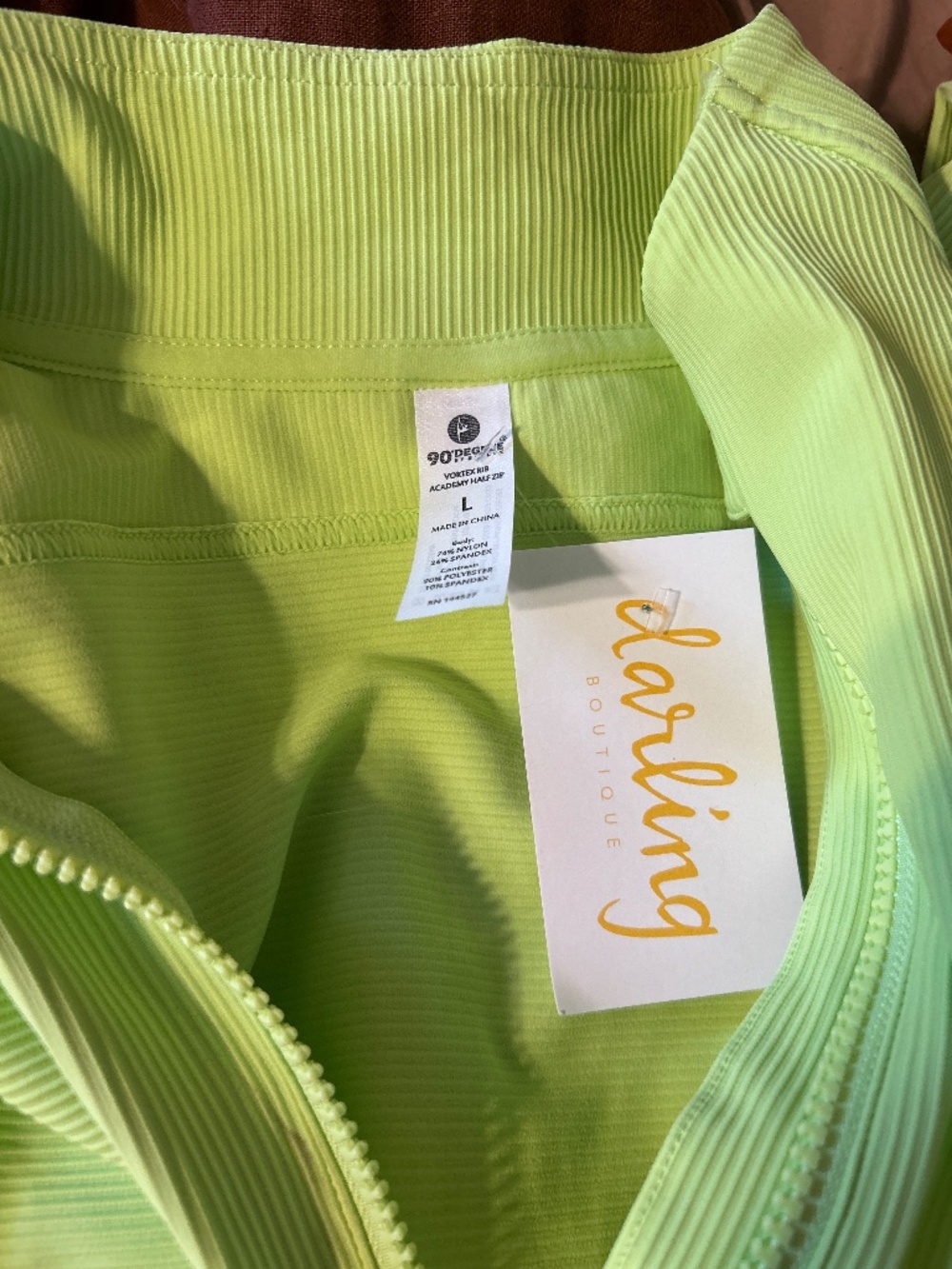 90 Degree cropped athletic zip up - Picture 3 of 3